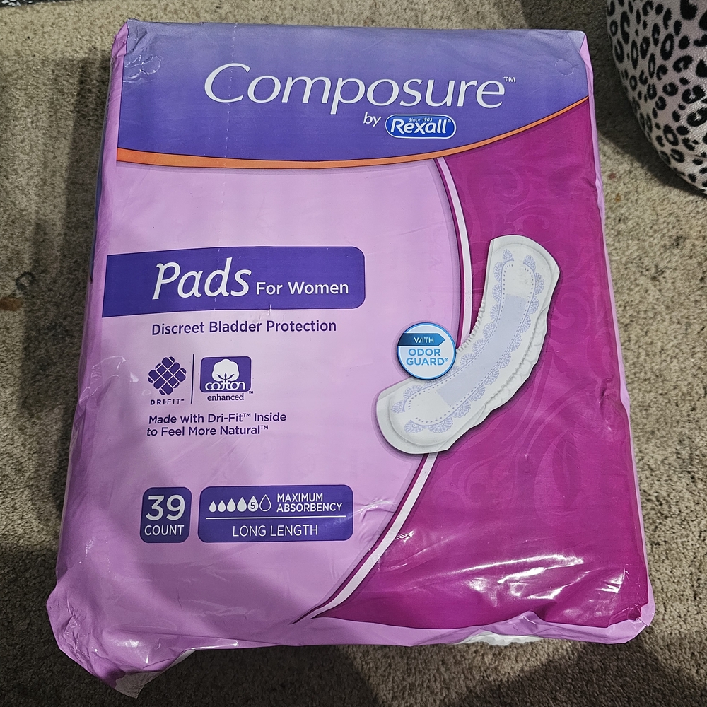 NWT Composure by Rexall Women's Pads - Purple